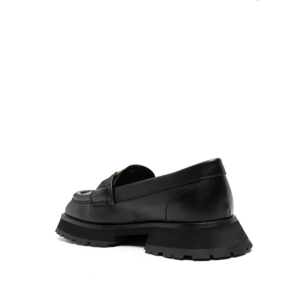 Moncler Women's Black Bell Loafers- Size 40 - Picture 4 of 7